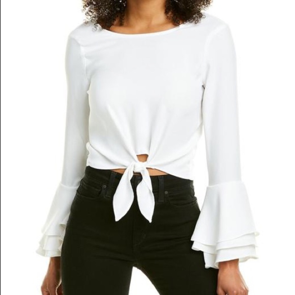 Likely Satin Talcott White Top with tags